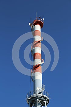 highest smokestack with antennas