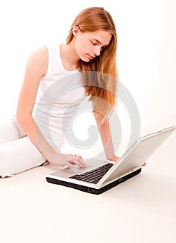 Highkey Girl on Laptop