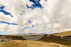 Highland with blue sky