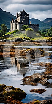 Highland Castle And Water: A Stunning Landscape In Scotland