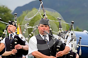 Highland Games Pipeband in Scotland