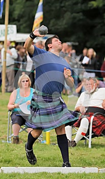 Highland Games Shot put in Scotland