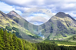 Highland hills in Glen Etive