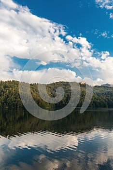 Highland lake Goygol in Azerbaijan