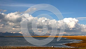 Highland landscapes around Song Kol Lake, Kyrgyzstan