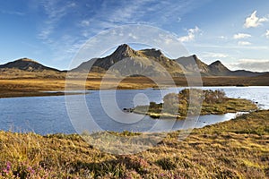 Highlands with Ben Loyal in northern Scotland