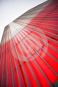 The highlight building is red in white on the occasion of the 100th anniversary of Poland regaining its independence.