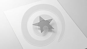 Highlight on its surface and casts a subtle shadow giving it a