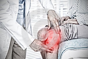 Composite image of highlighted pain