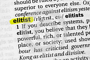 Highlighted word elitist concept and meaning