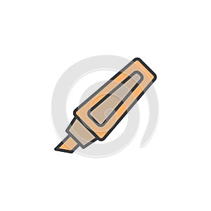 Highlighter icon in colored version