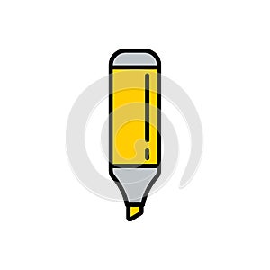 Highlighter flat vector icon sign symbol