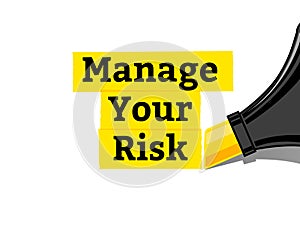 highlighter manage your risk raster