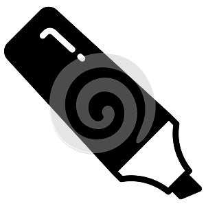 highlighter vector glyph icon, school and education icon