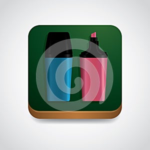 Highlighter. Vector illustration decorative design