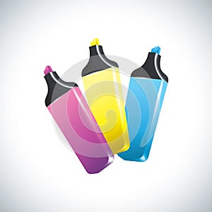 highlighter. Vector illustration decorative design