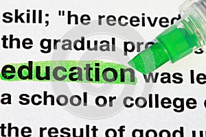 Highlighter and word education