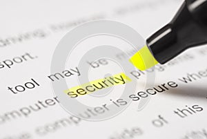 Highlighter and word security