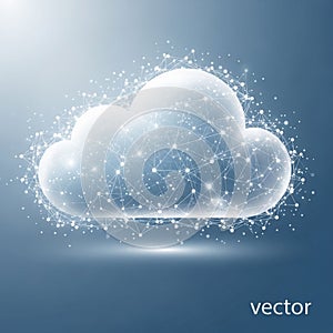 Highlights concepts like cloud computing digital connectivity and