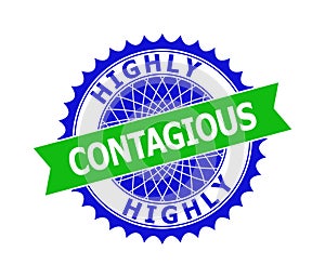 HIGHLY CONTAGIOUS Bicolor Clean Rosette Template for Stamps