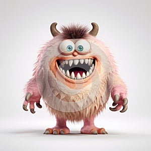 Highly Detailed 3d Monster Character With Realistic Brushwork