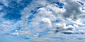 Highly detailed blue cloudy sky background