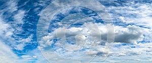 Highly detailed blue cloudy sky background