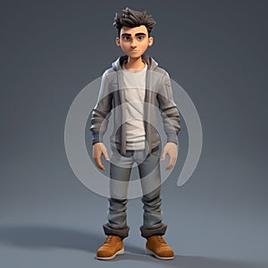 Highly Detailed Boy Animation Characters With Urban Edge