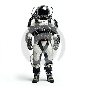 Highly Detailed Futuristic Space Suit with Advanced Technology Design
