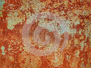 Abstract Metal Wall texture.Highly Detailed Grunge Metal Background Texture.Rust Background.Spotty red rusty metal texture.