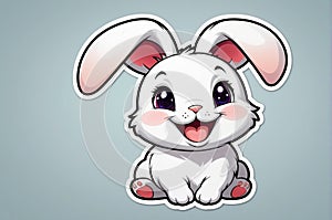 Highly Detailed Rabbit Stickers: Isolated Background Designs for Any Project