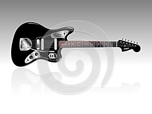 Highly Detailed Vintage Electric Guitar