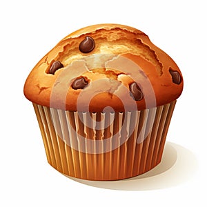 Highly Detailed Yankeecore Muffin Illustration For 2d Game Art