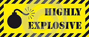 Highly explosive signboard