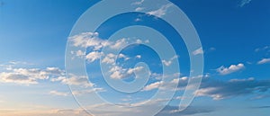 Realistic Deep Blue Sky with Scattered Afternoon Clouds 4