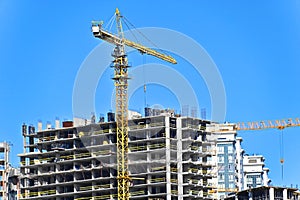 Highrise construction site