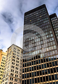 Highrises in downtown Baltimore, Maryland.