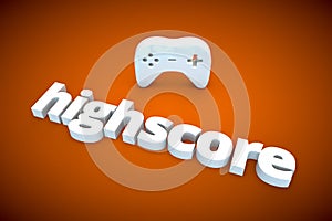 Highscore 3d tender sign symbol grpahic illustration