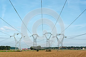 Hight voltage power line photo