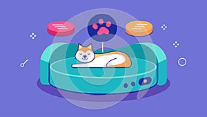 A hightech pet bed that uses biometric sensors to monitor your pets vitals and alert you of any potential health