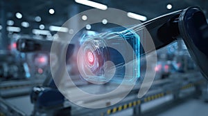 Hightech sensors and cameras installed within the microfactory to enhance robot navigation and task execution in