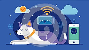 A hightech sleep monitor that tracks your pets restfulness and sends recommendations for improving their sleep habits photo
