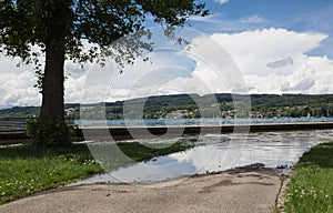 Hightide at the lakeside