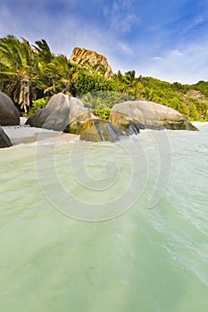 Highwater In The Lagoon, La Digue, Seychelles