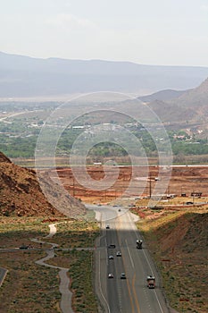 Highway 191 and Arches National Park entrance, Utah