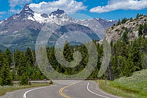 Highway 212, also known as the Beartooth Highway mountain pass in Wyoming and Montana