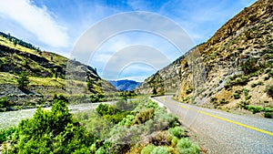 Highway 8 through the Nicola River Valley between Merritt and Spences Bridge in British Columbia