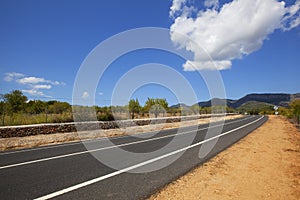 Highway across non-urban landscape