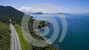 Highway along the sea, highway Angra dos Reis to Rio de Janeiro