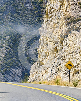 Highway at Arid Mountain Landscape, San Juan, Argentina